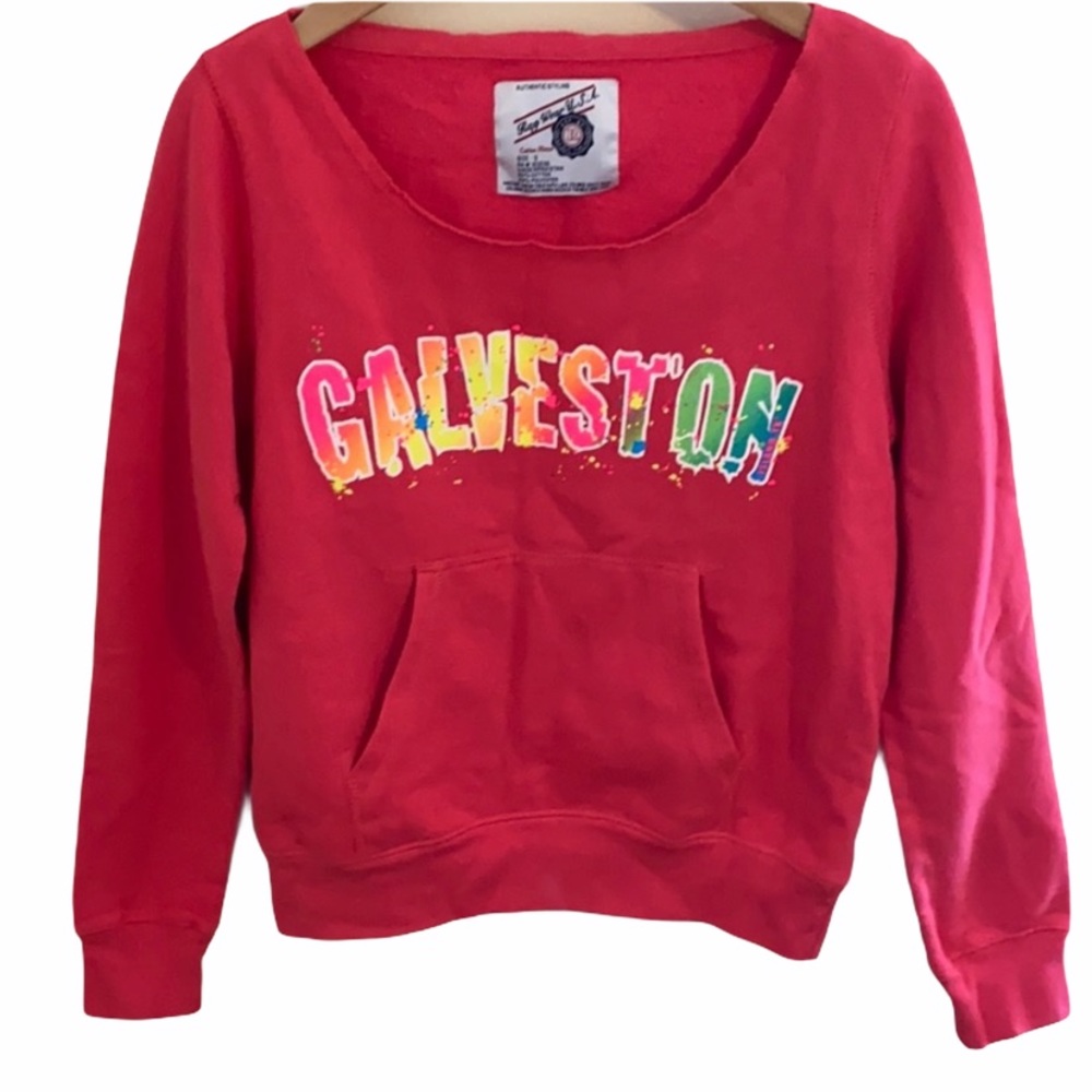 Vintage Y2K Galveston Graphic Sweatshirt